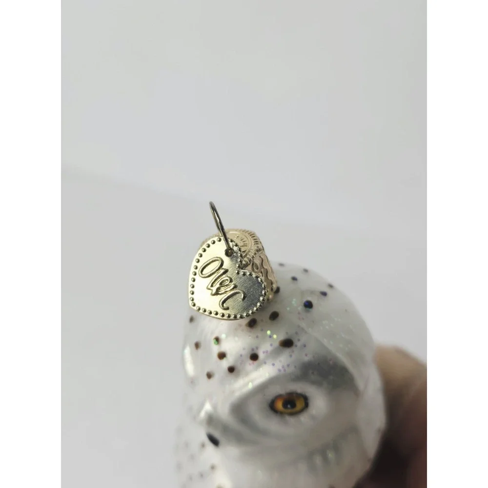 Old World Christmas Ornament Great White‎ Owl #16079